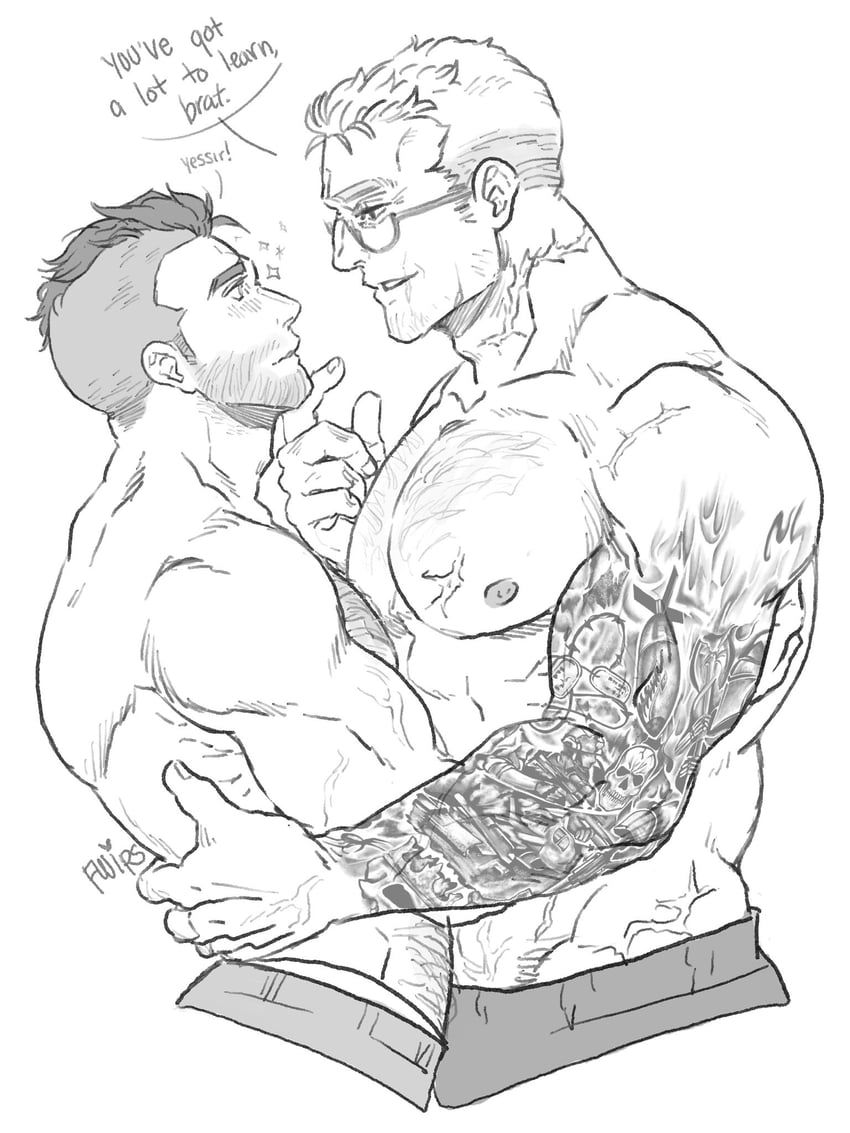 ghost and soap (call of duty and 1 more) drawn by chii_(fwipsart)