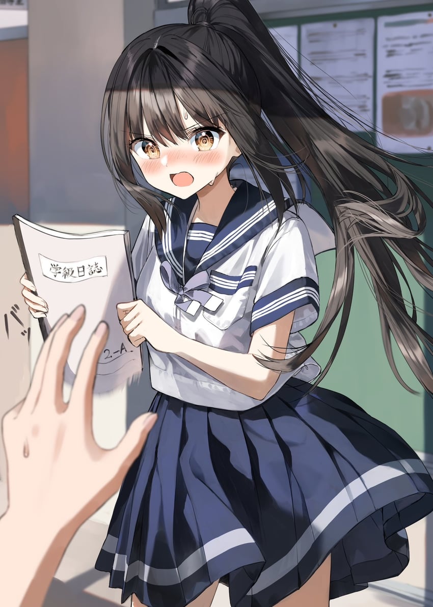 tsurugi saya (original) drawn by pentagon_(railgun_ky1206)
