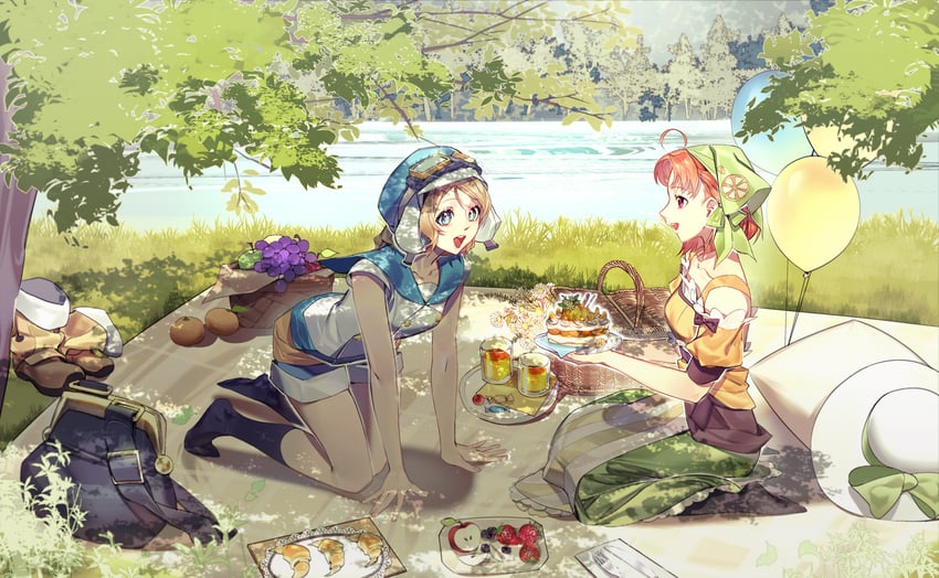 watanabe you, takami chika, you, and chika (love live! and 2 more) drawn by alphive