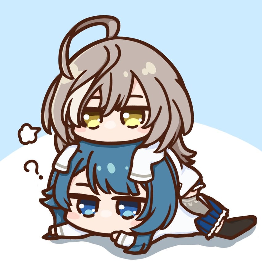 aizawa kazuha and sasaki ran (assault lily) drawn by shiratama_(sirasirasiratam)