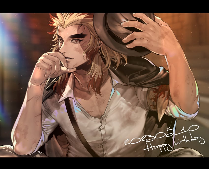 rengoku kyoujurou (boku no hero academia and 1 more) drawn by hassy_0225