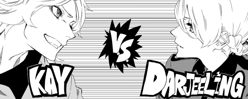 darjeeling and kay (girls und panzer) drawn by kofunami_nana