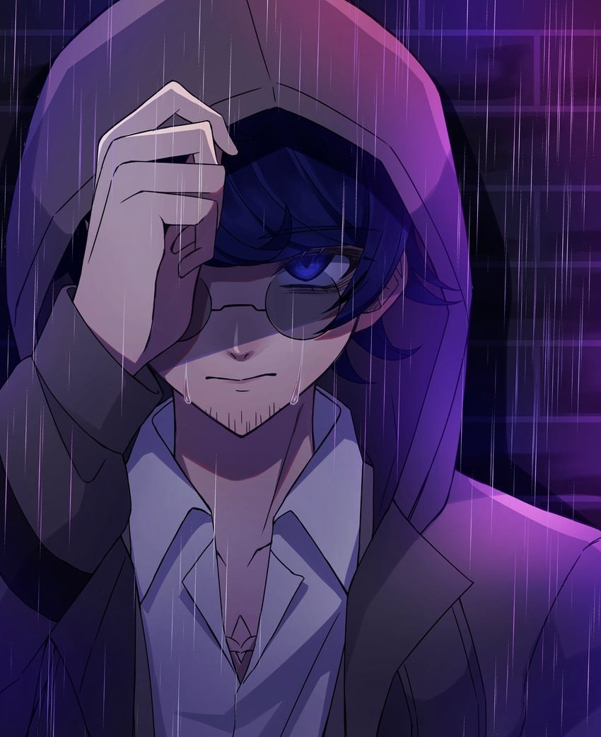 yakou furio (master detective archives: rain code) drawn by yuru_wa
