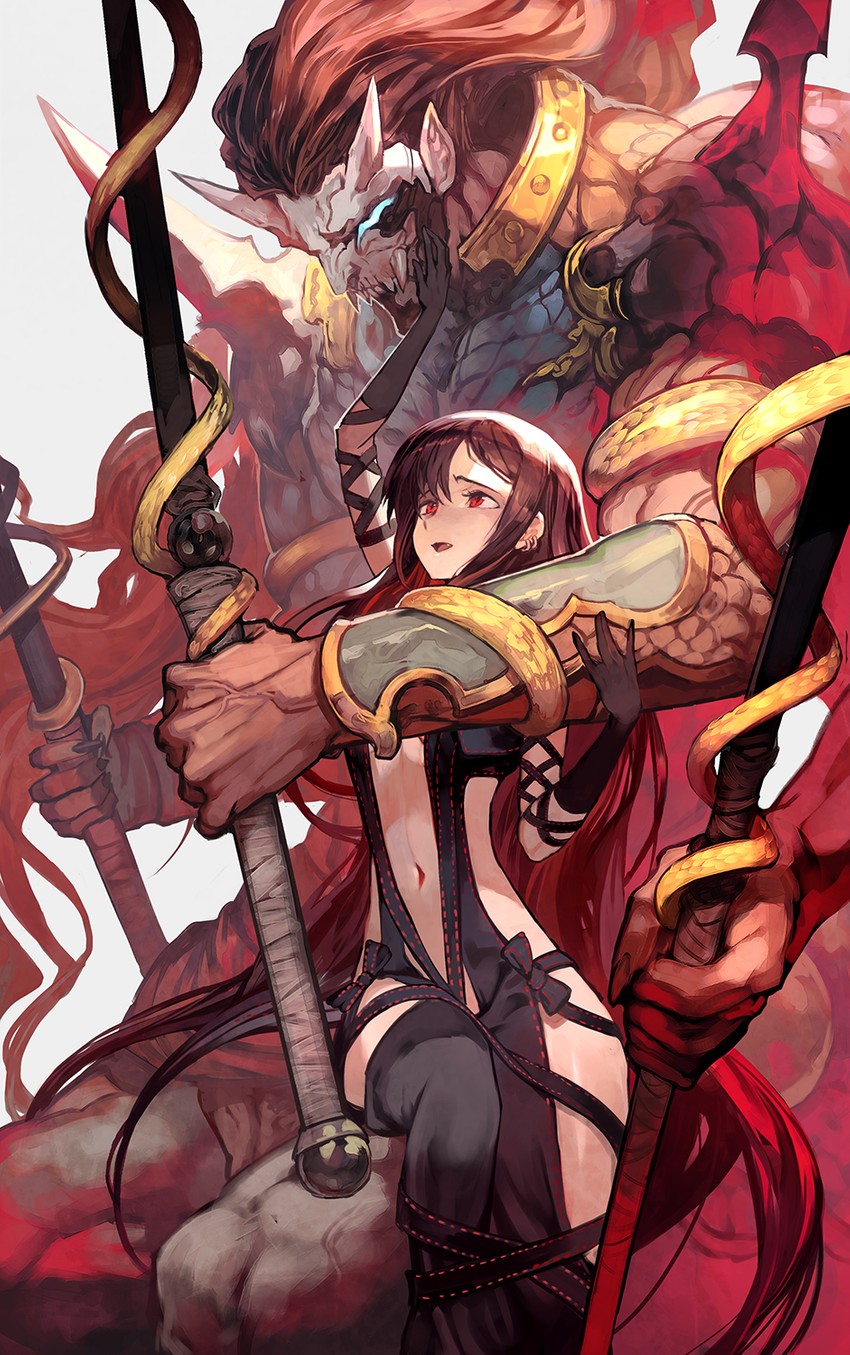 yu mei-ren and xiang yu (fate and 1 more) drawn by lack