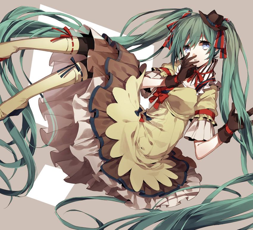 hatsune miku and ennui heiwa miku (vocaloid) drawn by wonoco0916
