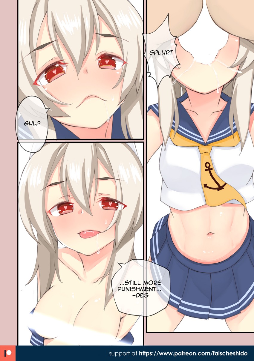 commander and ayanami (azur lane) drawn by nekokyun