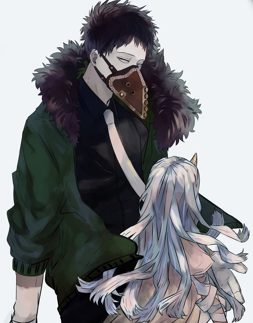 eri and overhaul (boku no hero academia) drawn by chacoma
