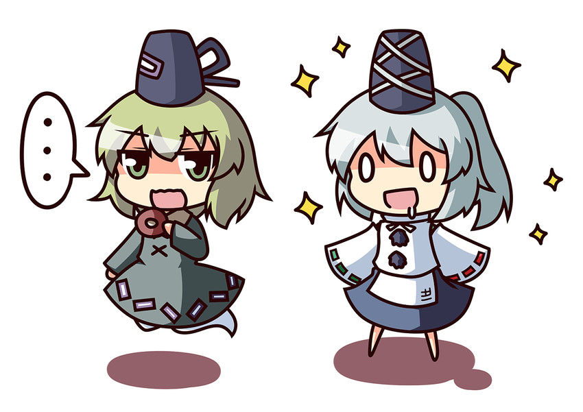 mononobe no futo and soga no tojiko (touhou) drawn by kukku
