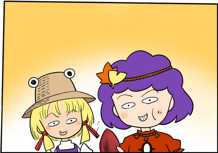 moriya suwako and yasaka kanako (touhou and 1 more) drawn by yassy