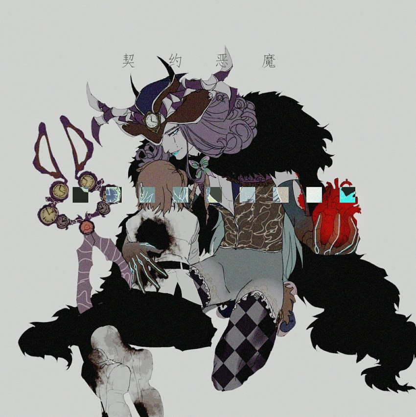 fujimaru ritsuka and mephistopheles (fate and 1 more) drawn by aki_integra