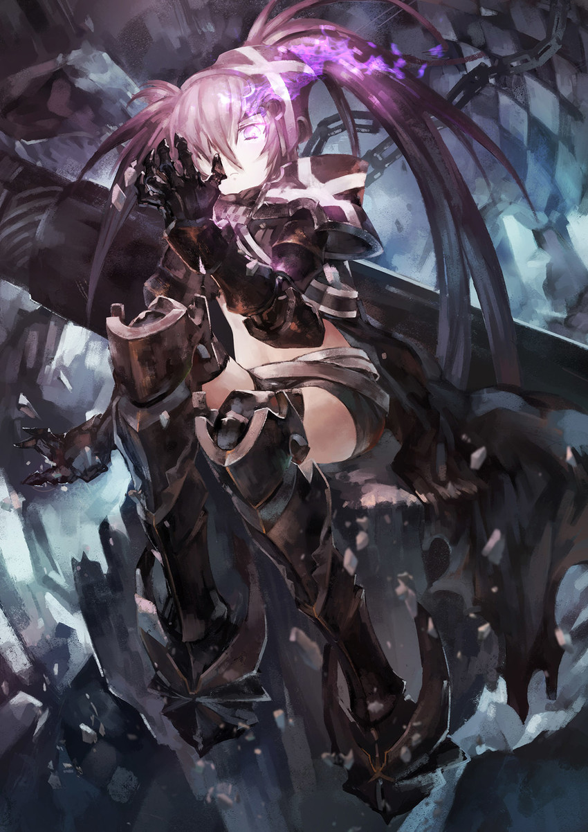 insane black rock shooter (black rock shooter) drawn by azomo