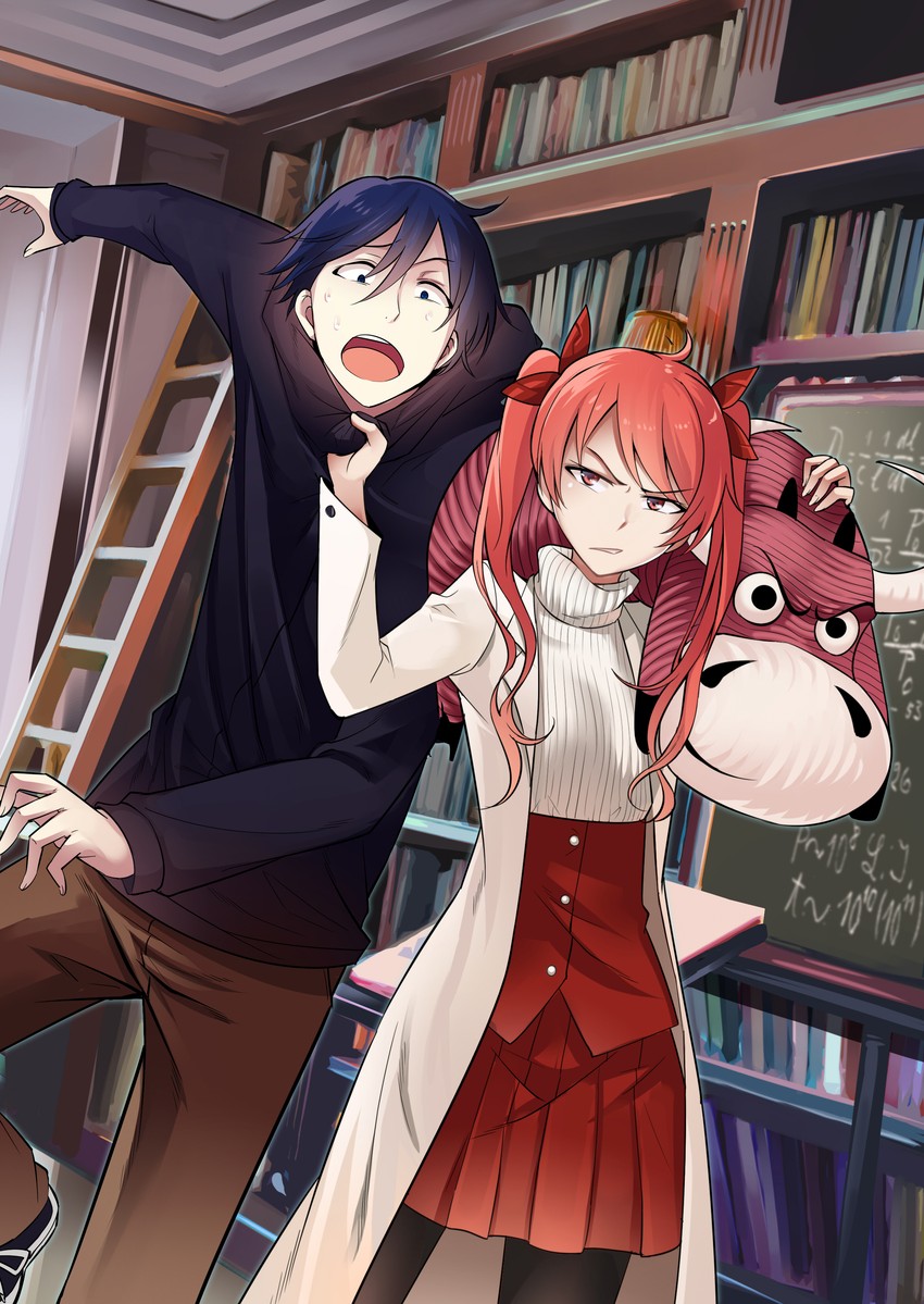 frederica nikola tesla and welt joyce (honkai and 1 more) drawn by fei_luo_mao
