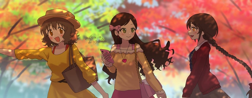etou misaki, namiki meiko, and aihara yukino (idolmaster and 1 more) drawn by munriru
