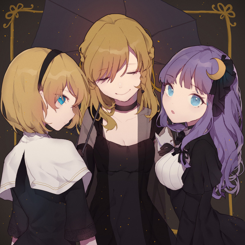 kirisame marisa, alice margatroid, and patchouli knowledge (touhou) drawn by miebao