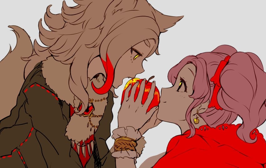 little red riding hood, big bad wolf, amahane madoka, and kurosawa rin (aikatsu! and 1 more) drawn by shiontaso