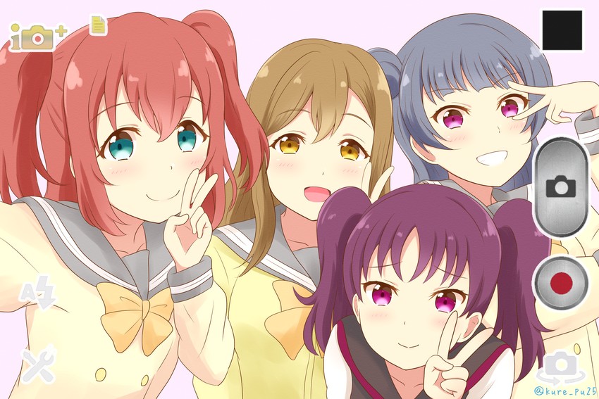 tsushima yoshiko, kunikida hanamaru, kurosawa ruby, and kazuno leah (love live! and 1 more) drawn by kousaka_kure