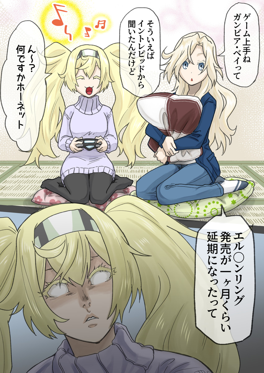 gambier bay and hornet (kantai collection) drawn by munmu-san