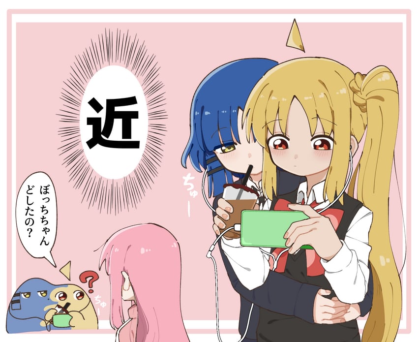gotoh hitori, ijichi nijika, and yamada ryo (bocchi the rock!) drawn by chikyuu_marusugi