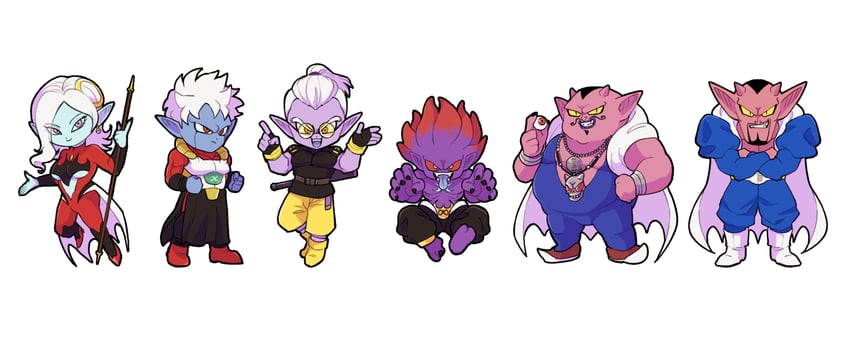 towa, fu, mira, dabura, fin, and 1 more (dragon ball and 5 more) drawn by d_norainu_b