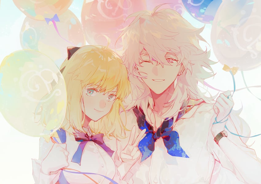 artoria pendragon, saber lily, and merlin (fate and 1 more) drawn by argon_(caocaocaocaocao)