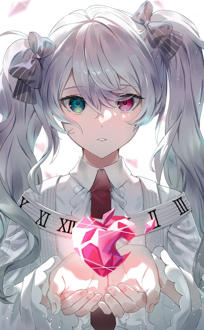 hatsune miku and 25-ji miku (vocaloid and 1 more) drawn by shirushi_06