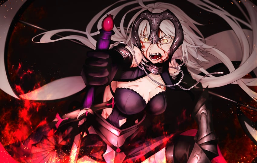 jeanne d'arc alter (fate and 1 more) drawn by sumi_(gfgf_045)