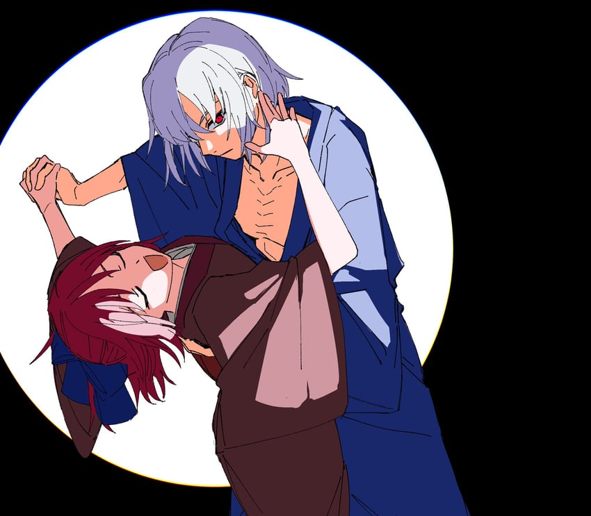 kohaku and tohno shiki (tsukihime) drawn by aemono_(lemolemo_lmn)