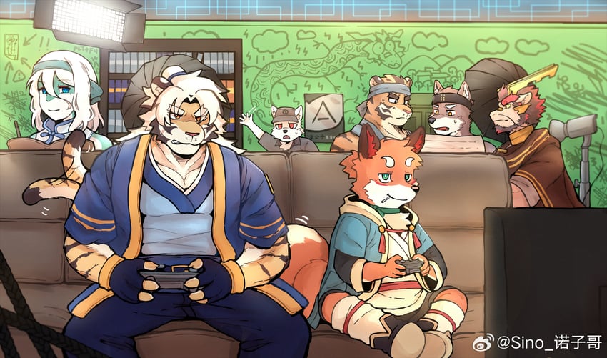 triratna, tarjumdad, naite maer, betnone, taiqing, and 1 more (original and 1 more) drawn by sinonotfound