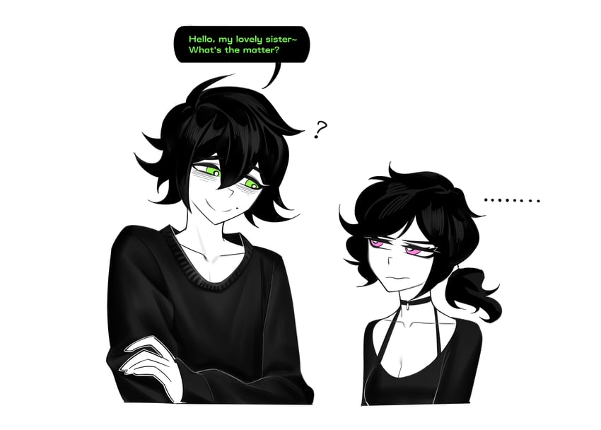 ashley graves and andrew graves (the coffin of andy and leyley) drawn by aierlaobo