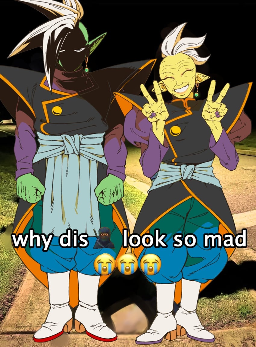 zamasu and gowasu (dragon ball and 1 more) drawn by starlitdumbass
