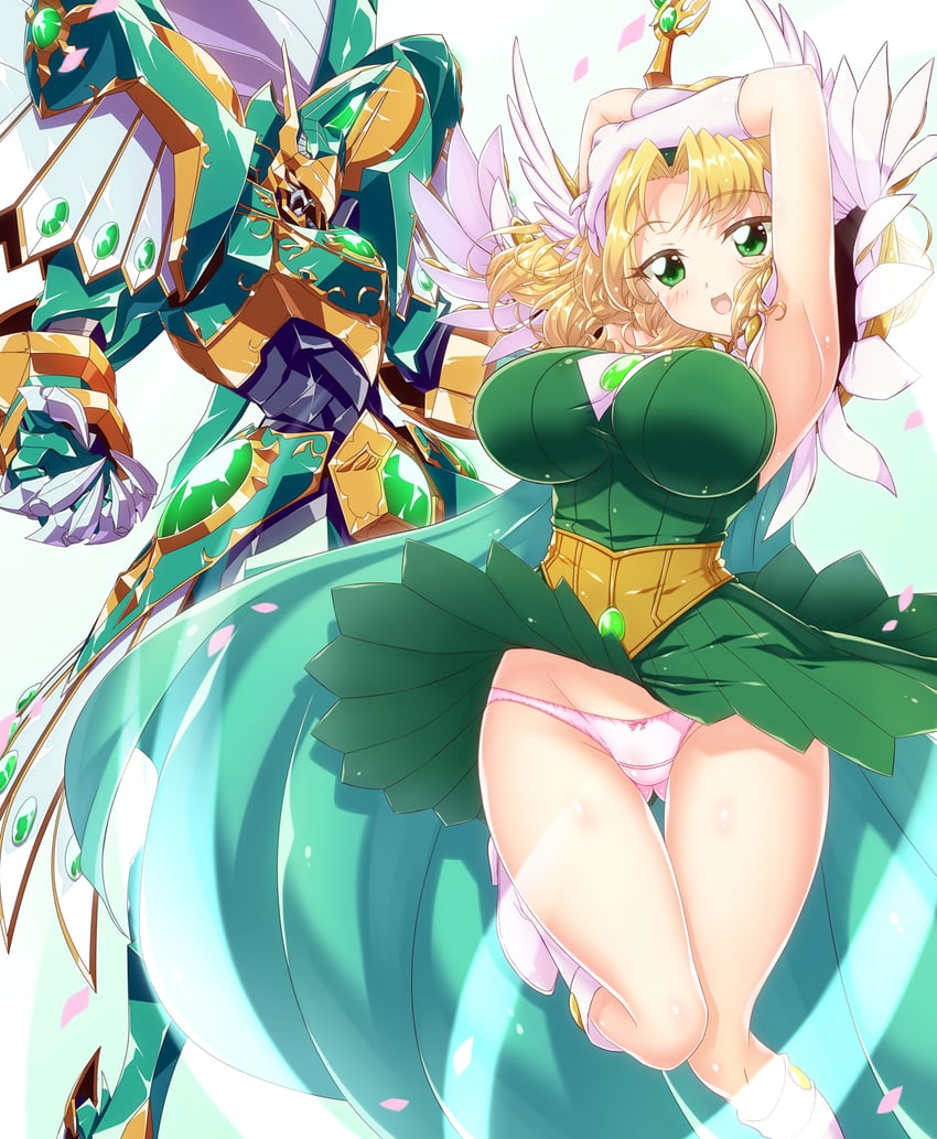 hououji fuu and windam (magic knight rayearth) drawn by yakisoba_(kaz2113)