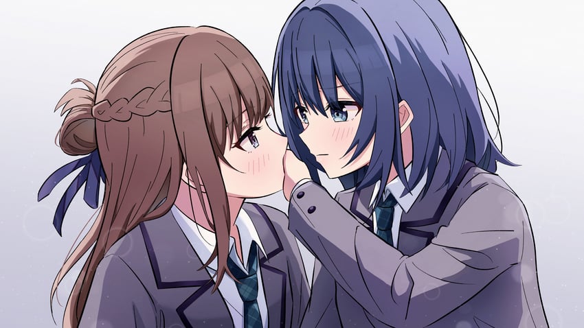miyagi shiori and sendai hazuki (shuuniichido classmate wo kau hanashi) drawn by novi_visual