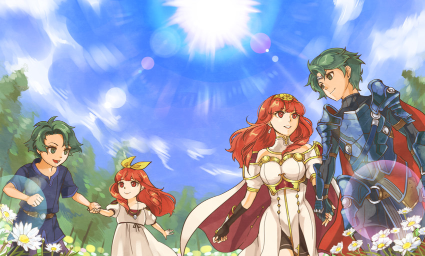 celica and alm (fire emblem and 2 more) drawn by hachimaru_(ediciusa)