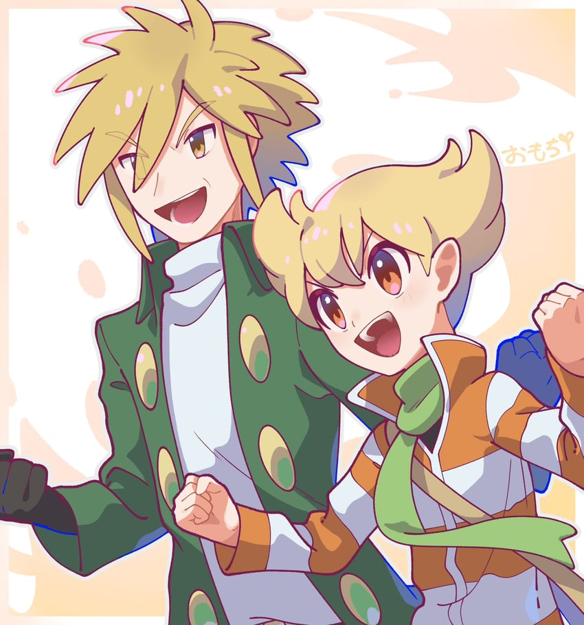 barry and palmer (pokemon and 2 more) drawn by omochi_(omotimotittona3)