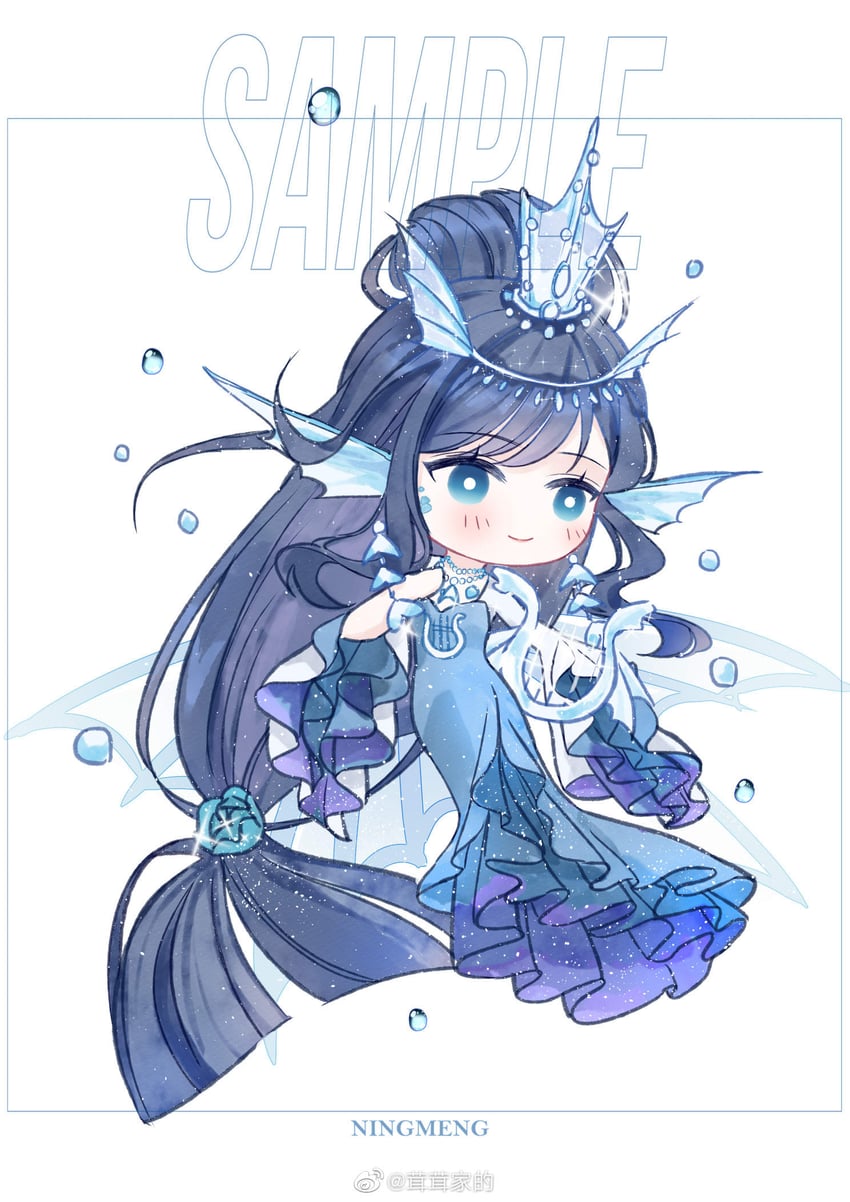 mermaid's music (nikki and 1 more) drawn by abu_cide