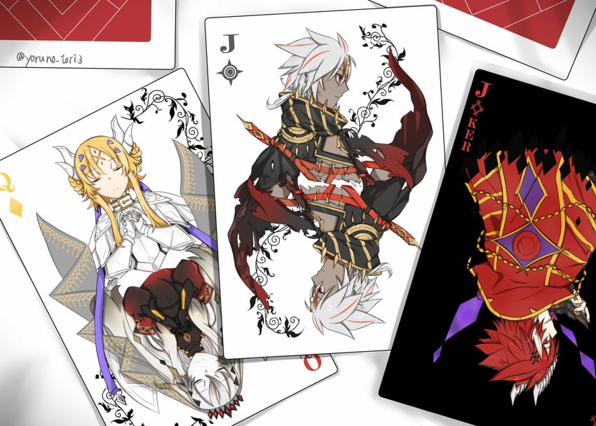 ecclesia, albaz, fallen of albaz, blazing cartesia the virtuous, dogmatika ecclesia the virtuous, and 4 more (yu-gi-oh!) drawn by kuro-nue224819