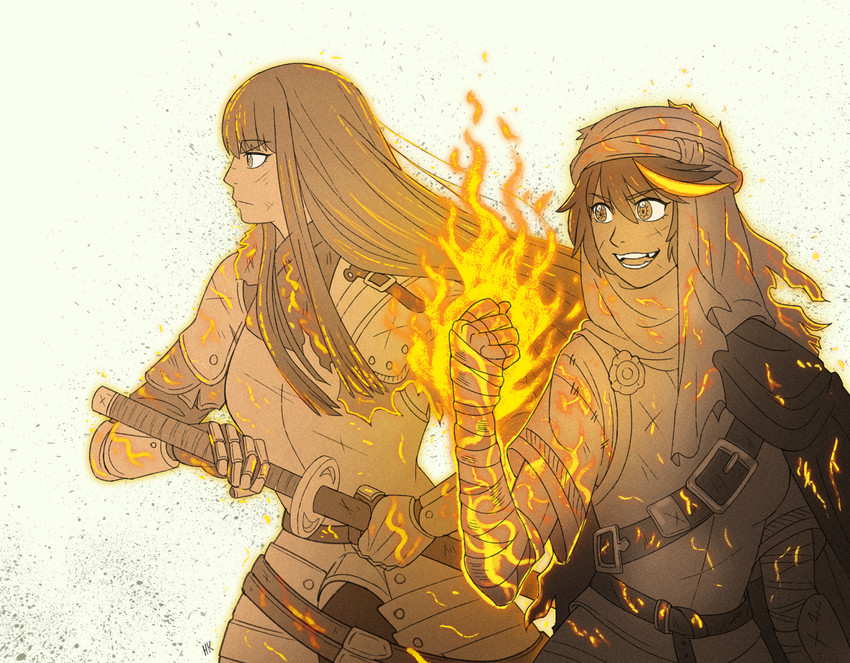 matoi ryuuko and kiryuuin satsuki (kill la kill and 2 more) drawn by herokick
