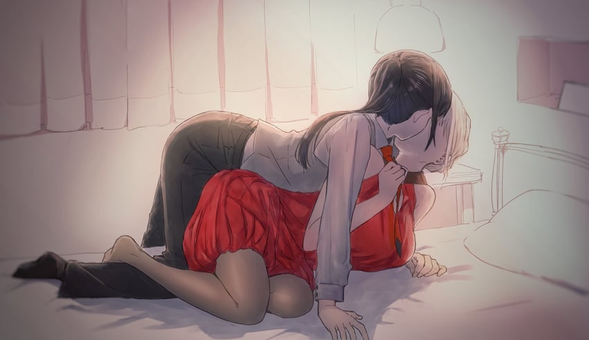 nishikigi chisato and inoue takina (lycoris recoil) drawn by jo_er