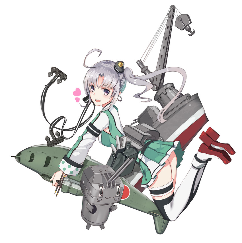 akitsushima, chou-10cm-hou-chan, and nishikitaitei-chan (kantai collection) drawn by alisa_(kuro_no_sakura)