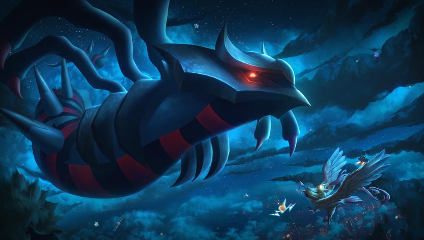 pikachu, rotom, celebi, wingull, giratina, and 4 more (pokemon) drawn by wer_(no0701)