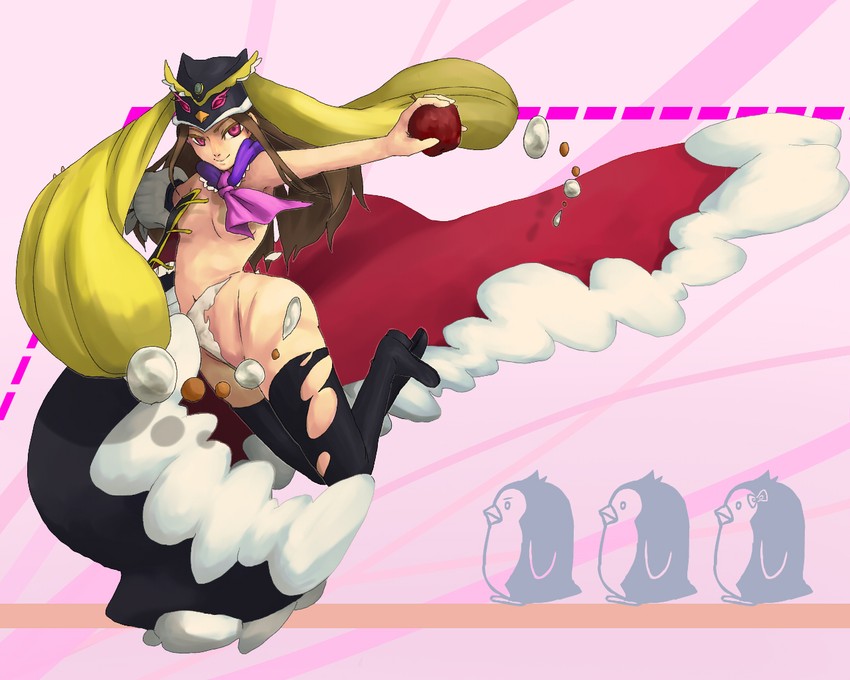 takakura himari, princess of the crystal, penguin 3-gou, penguin 2-gou, and penguin 1-gou (mawaru penguindrum) drawn by hyuuga_toki