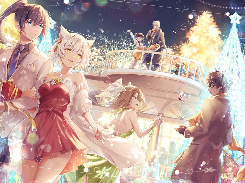 mio, eunie, sena, noah, taion, and 3 more (xenoblade chronicles and 1 more) drawn by ui_frara