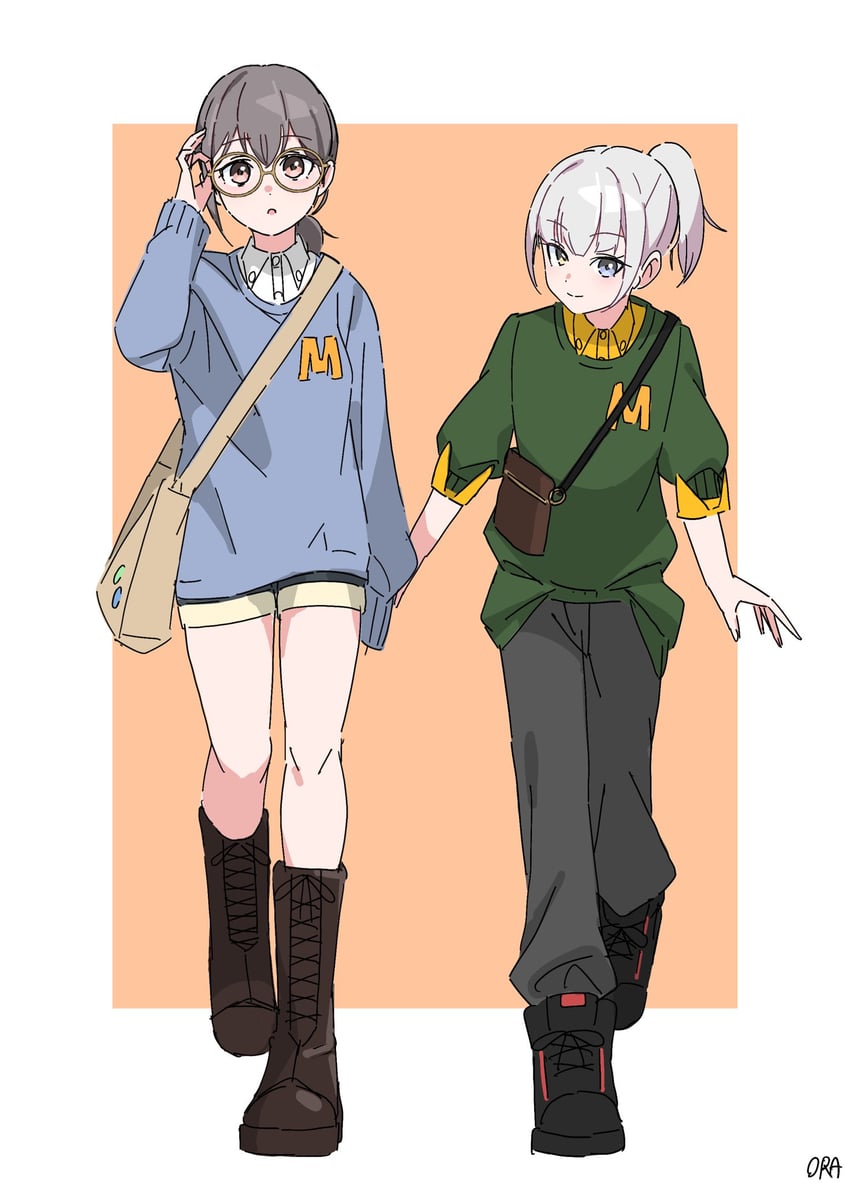 takamatsu tomori and kaname raana (bang dream! and 1 more) drawn by ora_(oraora_oekaki)