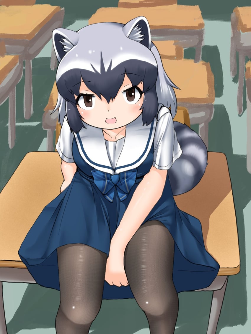common raccoon (kemono friends and 1 more) drawn by uf34a