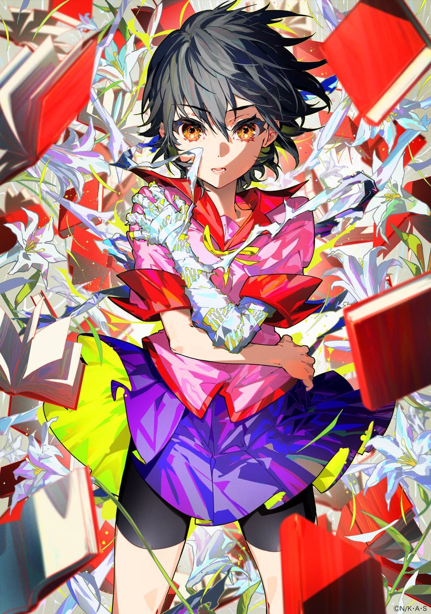 kanbaru suruga (monogatari and 1 more) drawn by mika_pikazo