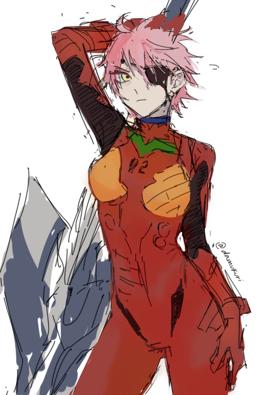 souryuu asuka langley and mizi (neon genesis evangelion and 3 more) drawn by damukuri