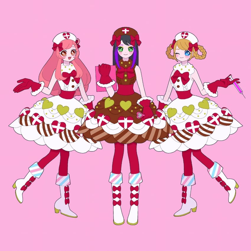 ayase naru, fukuhara ann, and suzuno ito (pretty series and 2 more) drawn by nyaasechan