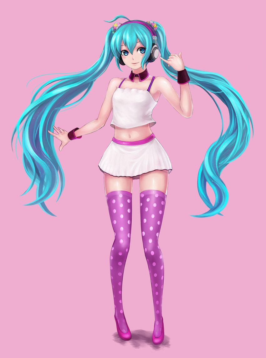 hatsune miku (vocaloid and 1 more) drawn by mhg_(hellma)