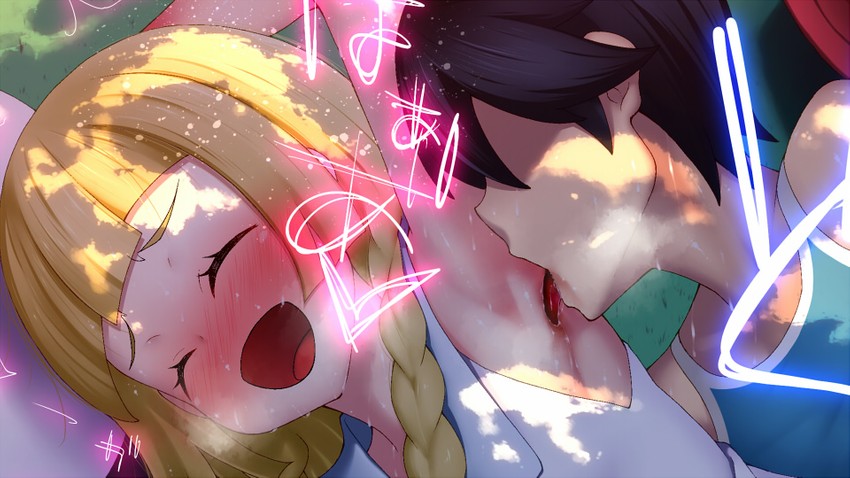 lillie and elio (pokemon and 1 more) drawn by prophecy_(rakuichimonji)