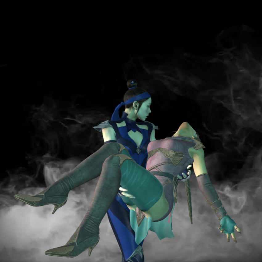 kitana and jade (mortal kombat and 1 more) drawn by mirror45